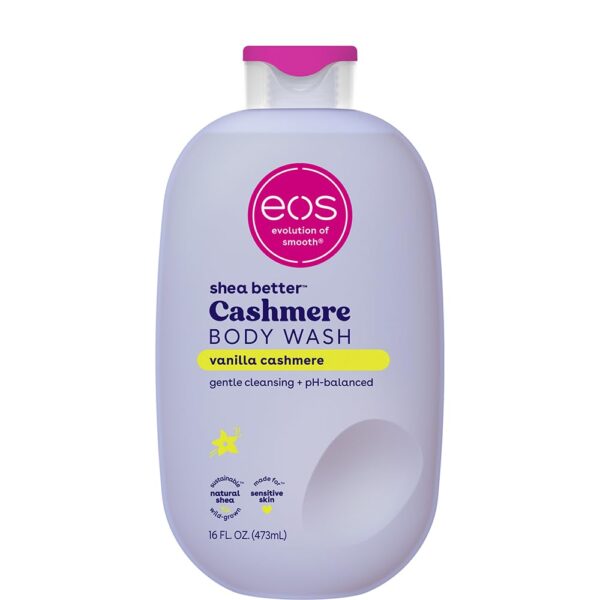 eos Shea Better Cashmere Body Wash, Vanilla Cashmere, Moisturizing, pH Balanced Body Wash, Creamy Gel Formula, Paraben & Phthalate Free, Sensitive Skin, 16 fl oz - Image 2