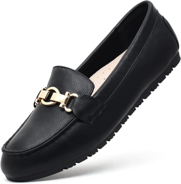 Loafers for Women Business Casual Shoes Comfortable & Lightweight Penny Loafers Slip On Work Flats - Image 2