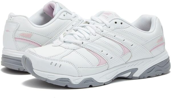 Avia Verge Womens Sneakers - Tennis, Court, Cross Training, or Pickleball Shoes for Women, Classic Black or Walking White Sneakers with Arch Support, Wide Width or Medium - Image 7