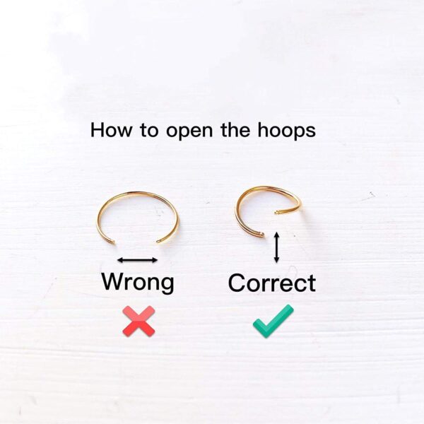 Small Gold Nose Ring Hoop for Women, Tiny Thin 14k Gold Filled Nose Piercing Hoop Jewelry 7mm 22G - Image 9
