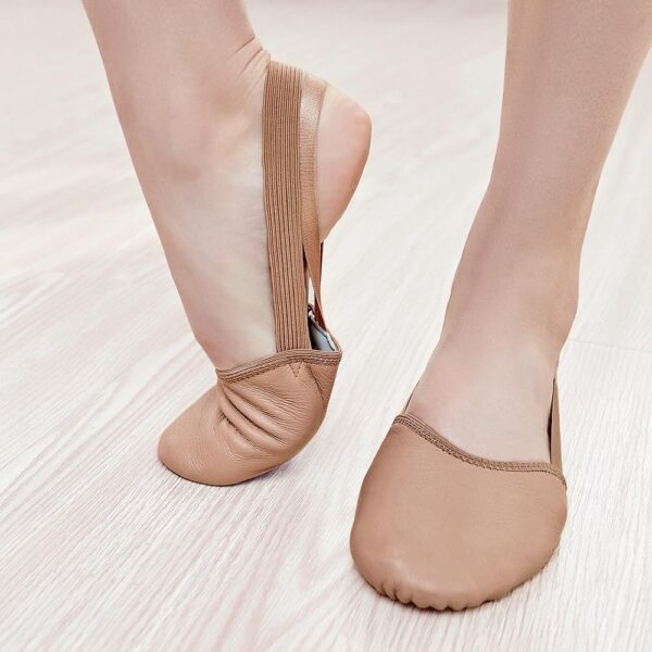 Stelle Leather Half Soles Dance Shoes Womens Lyrical Pirouette Turners Dance Shoes for Turning (Girls/Boys/Men/Adult) - Image 7