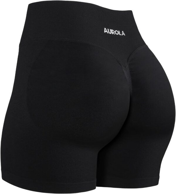AUROLA Influence Workout Shorts for Women,2.5 3.5 4.5 5.5 6.5 No Roll Up Squat Proof Scrunch Seamless Compression Gym Short - Image 2