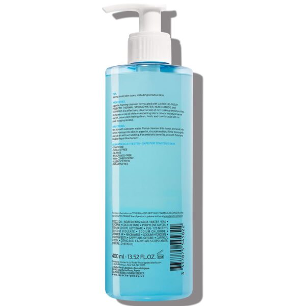 La Roche-Posay Toleriane Purifying Foaming Facial Cleanser, Oil Free Face Wash for Women & Men with Niacinamide + Ceramides, Pore Cleanser Safe For Sensitive Skin, Won’t Dry Out Skin, Soap Free - Image 12
