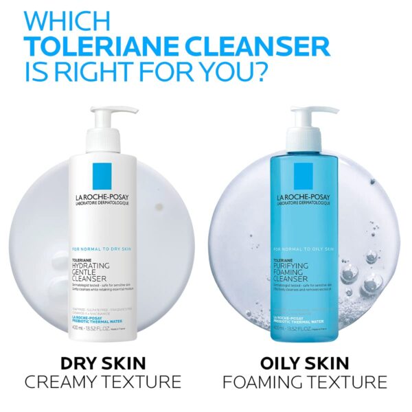 La Roche-Posay Toleriane Purifying Foaming Facial Cleanser, Oil Free Face Wash for Women & Men with Niacinamide + Ceramides, Pore Cleanser Safe For Sensitive Skin, Won’t Dry Out Skin, Soap Free - Image 8