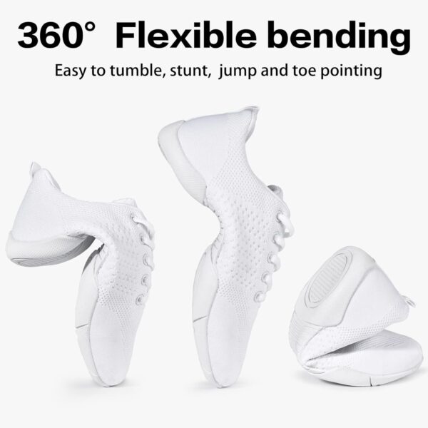 CADIDL Cheer Shoes Women White Cheerleading Dance Shoes - Image 4