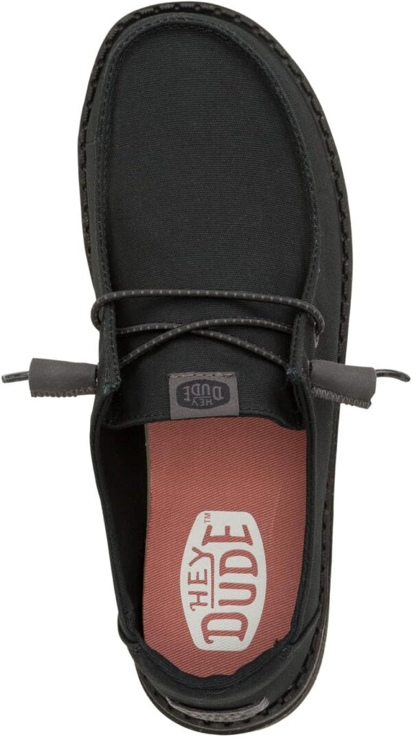Hey Dude Women's Wendy Canvas Mono | Women’s Shoes | Women’s Slip-on Loafers | Comfortable & Light-Weight - Image 3