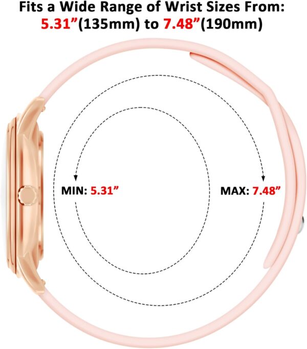 Nurse Watch for Nurse Medical Professionals Students Women Men, 50M Waterproof 12/24 Hour Military Time Luminous Easy Read Dial, Second Hand Watch for Nursing - Image 8