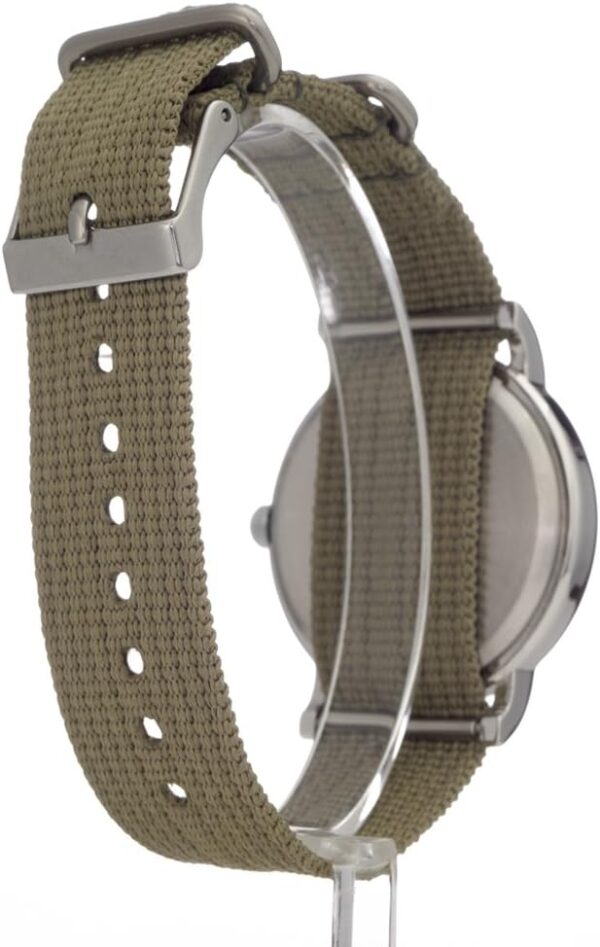 Timex Weekender 38mm Unisex Analog Watch | INDIGLO Backlight | Adjustable Durable Nylon Fabric Slip Through Strap | 24 Hour Time - Image 5
