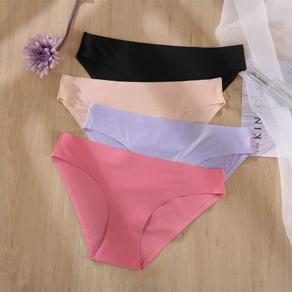 FINETOO 6 Pack Women’s Seamless Hipster Underwear No Show Panties Invisibles Briefs Soft Stretch Bikini Underwears XS-XL - Image 5