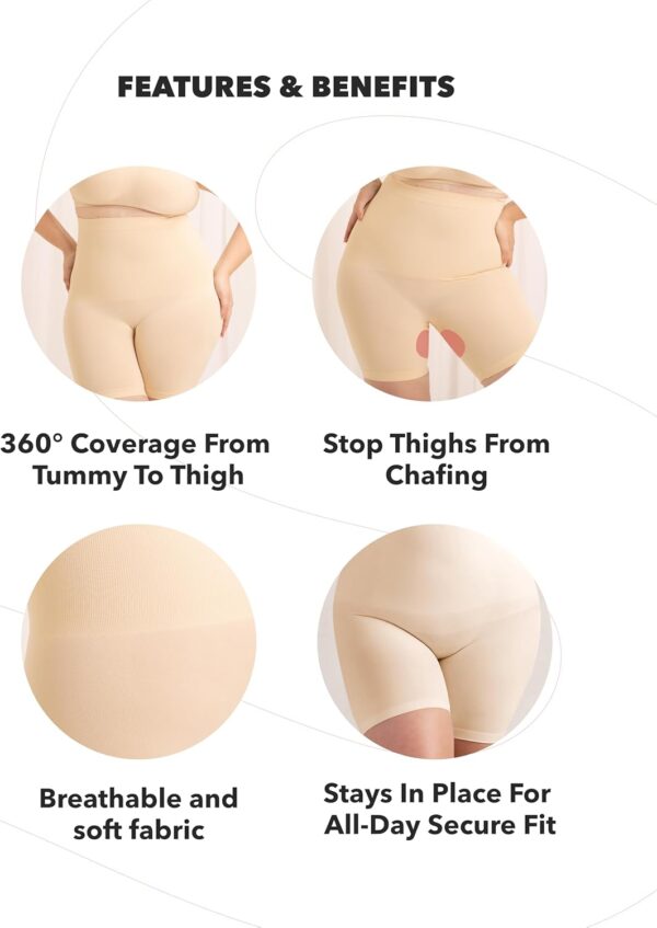 SHAPERMINT Shapewear for Women - High-Waisted Shapewear Tummy Control Shorts, Faja Body Shaper, Underwear for Women - Image 5