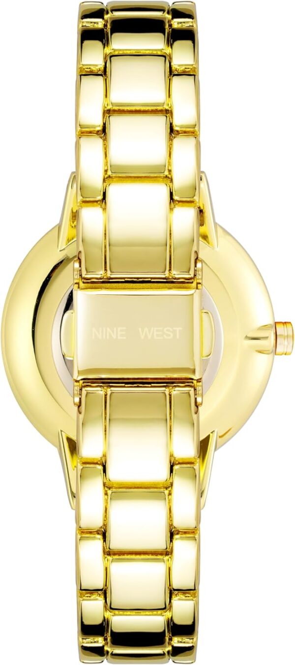 Nine West Women's Crystal Accented Bracelet Watch - Image 4