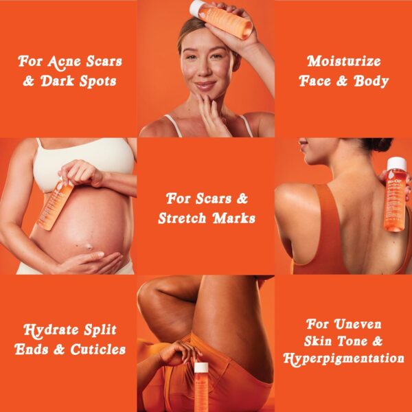 Bio-Oil Skincare Body Oil Serum, Face and Body Moisturizer with Vitamin E & A, for Scars, Stretch Marks, Sensitive Skin, All Skin Types, Dermatologist Recommended, Non-Comedogenic, 2 Oz - Image 6