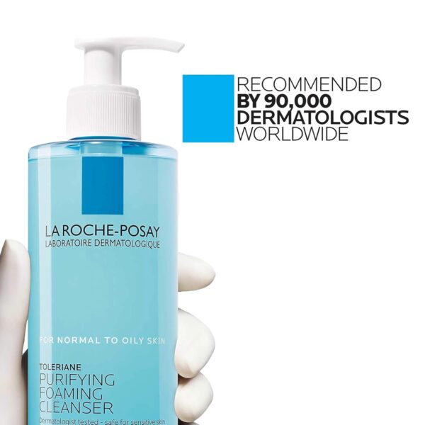 La Roche-Posay Toleriane Purifying Foaming Facial Cleanser, Oil Free Face Wash for Women & Men with Niacinamide + Ceramides, Pore Cleanser Safe For Sensitive Skin, Won’t Dry Out Skin, Soap Free - Image 11
