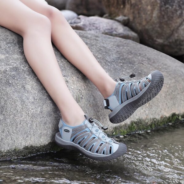 Dannto Women's Closed Toe Hiking Sandals Walking Water Sandal Comfort Athletic Sport Outdoor Sandals - Image 8