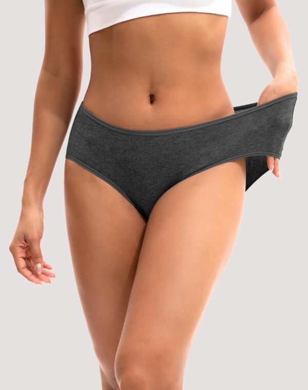 INNERSY Womens Underwear Cotton Hipster Panties Regular & Plus Size 6-Pack - Image 3