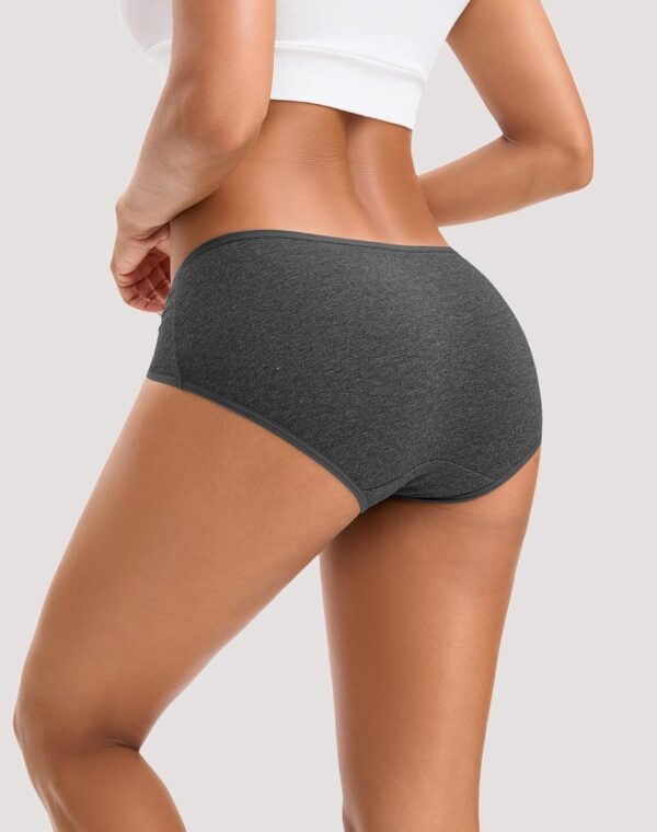 INNERSY Womens Underwear Cotton Hipster Panties Regular & Plus Size 6-Pack - Image 4