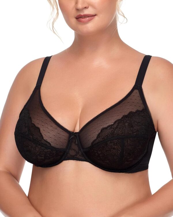 HSIA Minimizer Bras for Women Full Coverage Underwire Bras Plus Size Lifting Lace Bra for Heavy Breast - Image 2