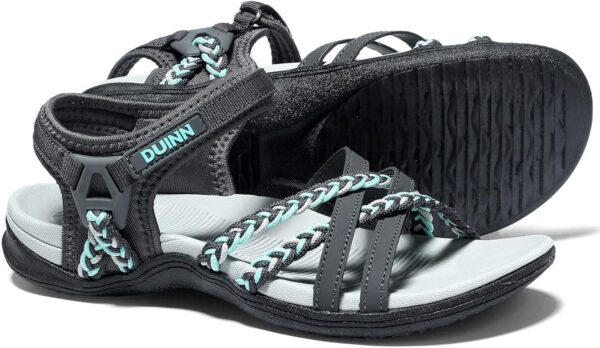 UBFEN Womens Hiking Sandals Sport Sandals Straps with Adjustable Hooks Arch Support Beach Vacation Casual Camping - Image 2