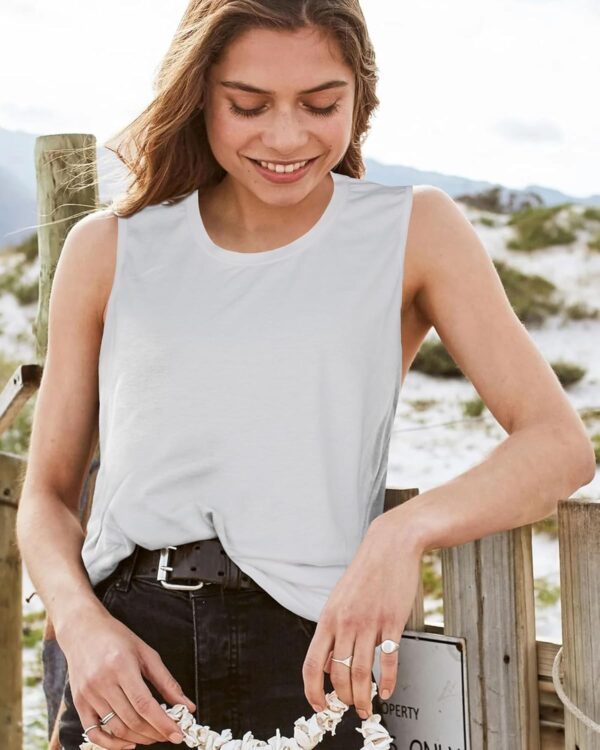 Womens Tank Tops Summer T Shirts Sleeveless Casual Loose Tunic Blouses - Image 8