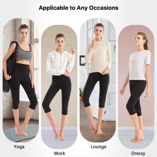 SINOPHANT High Waisted Leggings for Women - Full Length Capri Buttery Soft Yoga Pants for Workout Athletic - Image 6