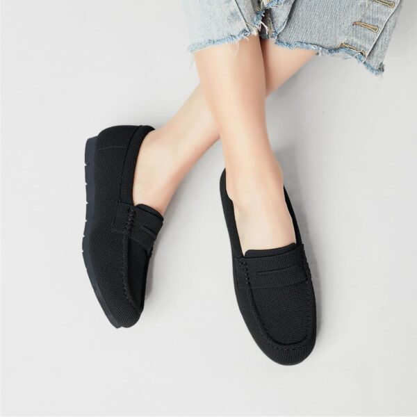 Loafers for Women Comfortable Slip on Work Flats Shoes Womens Dressy Casual Walking Shoes - Image 3