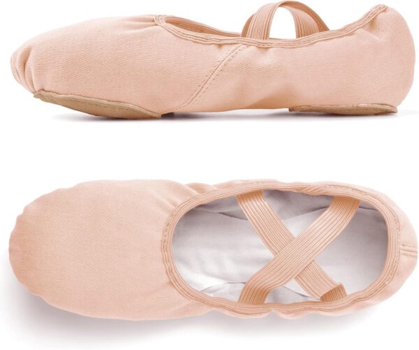 Stelle Women Ballet Shoes Highly Stretch Canvas Adult Ballet Slippers Split Sole Yoga Dance Shoe for Girls Boys - Image 6