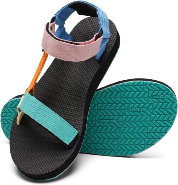 WateLves Womens-Sport-Sandals Outdoor Hiking Sandals with-Arch-Support Comfortable Webbing-Water-Athletic Beach-Sandals for Travel-Walking-Trekking-Camping - Image 2