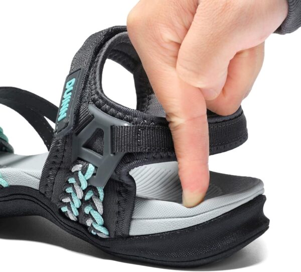 UBFEN Womens Hiking Sandals Sport Sandals Straps with Adjustable Hooks Arch Support Beach Vacation Casual Camping - Image 5