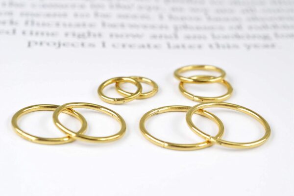 4Pairs/Pcs 18G Surgical Steel Hinged Clicker Segment Nose Rings Hoop Helix Cartilage Daith Tragus Sleeper Earrings Body Piercing for Women Men 6mm 8mm 10mm 12mm - Image 6