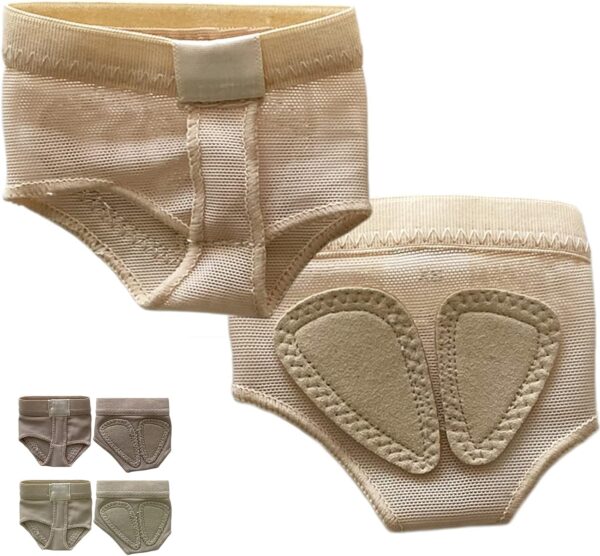 DANCEYOU Foot Undies Thongs 1/2 Pairs Lyrical Dance Paws Pads Ballet Belly Contemporary Dance Shoes for Kids Women and Men - Image 2