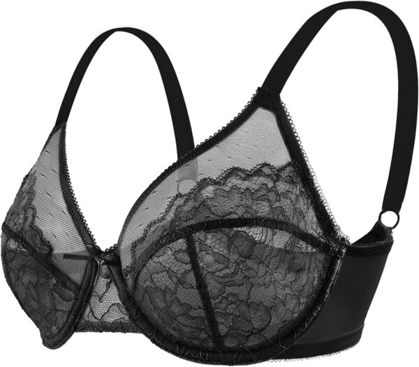 HSIA Minimizer Bras for Women Full Coverage Underwire Bras Plus Size Lifting Lace Bra for Heavy Breast - Image 5
