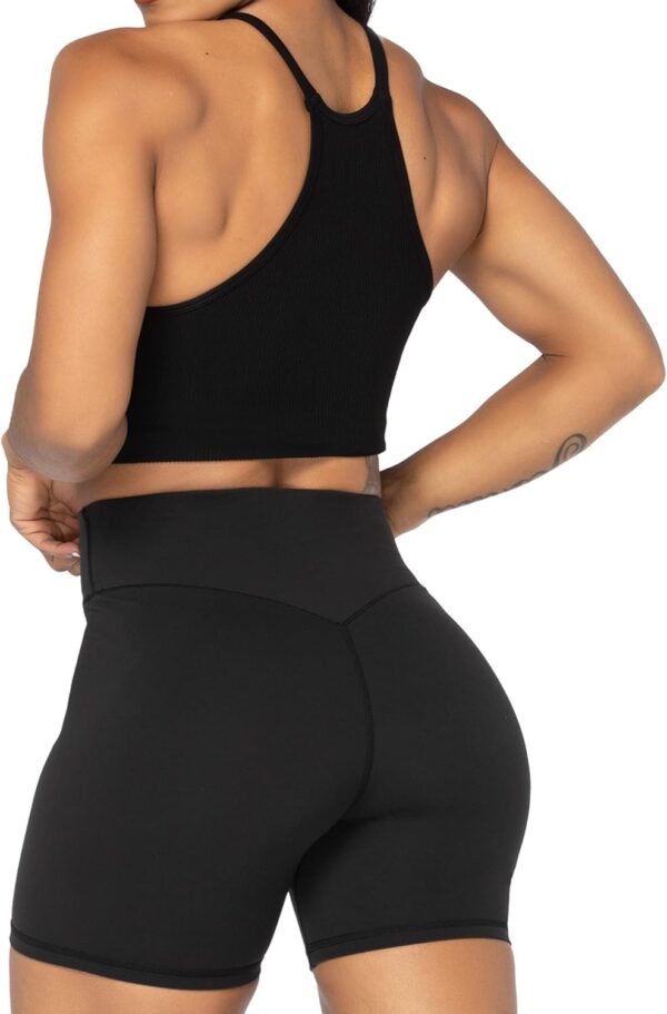 Sunzel No Front Seam High Waist Biker Shorts for Women, Squat Proof Yoga Workout Gym Bike Shorts - Image 6