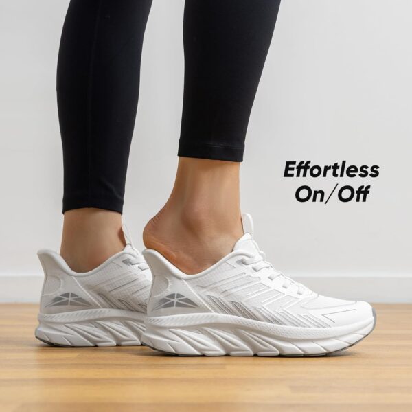 Women's Slip On Walking Shoes Running Comfortable Tennis Breathable Non Slip Athletic Gym Workout Cross Training Fashion Sneakers - Image 3