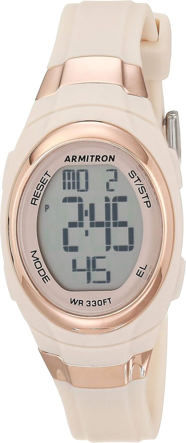 Armitron Sport Women's Digital Chronograph Resin Strap Watch, 45/7034 - Image 2