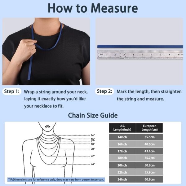 Jewlpire 925 Sterling Silver Chain Necklace Chain for Women 1.1mm Cable Chain Necklace Upgraded Spring-Ring Clasp - Thin & Sturdy - Italian Quality 16/18/20/22/24 Inch - Image 4