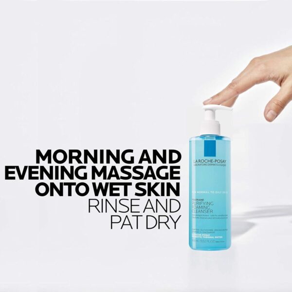 La Roche-Posay Toleriane Purifying Foaming Facial Cleanser, Oil Free Face Wash for Women & Men with Niacinamide + Ceramides, Pore Cleanser Safe For Sensitive Skin, Won’t Dry Out Skin, Soap Free - Image 9