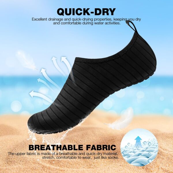 SIMARI Water Shoes Women Men Aqua Socks Beach Barefoot Quick Drying Aqua Aerobics Swim Pool Non Slip Outdoor Travel Essentials Surf River Lake Snorkeling Kayak Yoga Adult Youth - Image 4