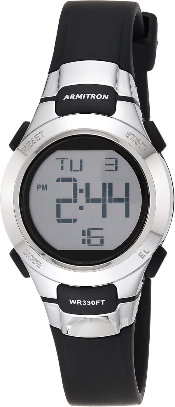 Armitron Sport Women's Digital Chronograph Resin Strap Watch, 45/7012 - Image 2