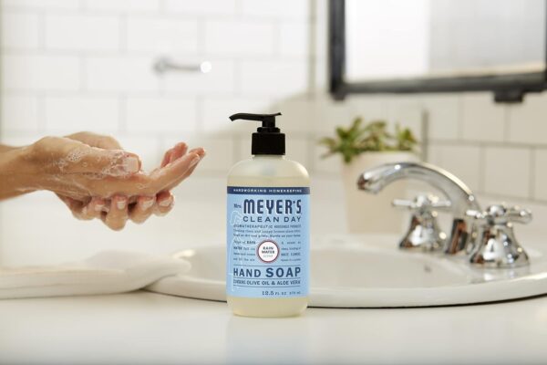 MRS. MEYER'S CLEAN DAY Hand Soap, Made with Essential Oils, Biodegradable Formula, Rain Water, 12.5 fl. oz - Pack of 3 - Image 10