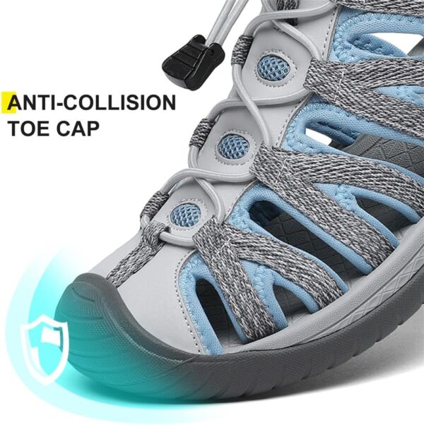 Dannto Women's Closed Toe Hiking Sandals Walking Water Sandal Comfort Athletic Sport Outdoor Sandals - Image 7