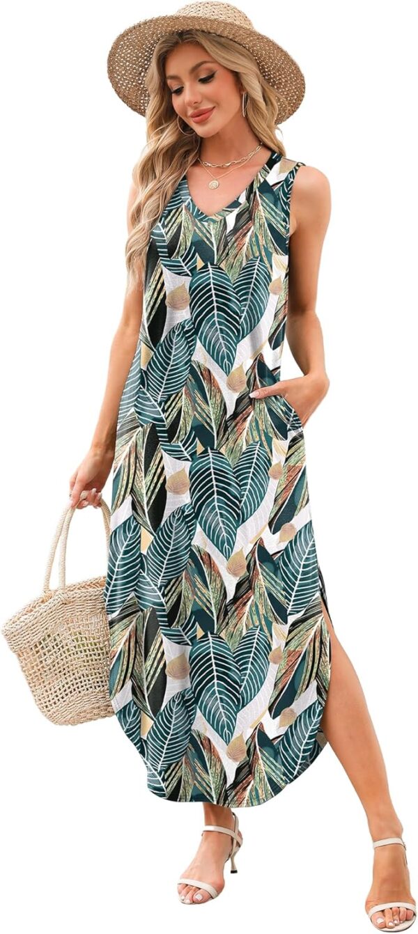 SAMPEEL Summer Dresses Maxi Dress Vacation Beach Sundresses 2025 with Pockets - Image 5