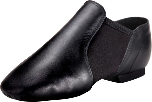 Linodes Unisex Leather Upper Jazz Shoe Slip-on for Women and Men's Dance Shoes - Image 2