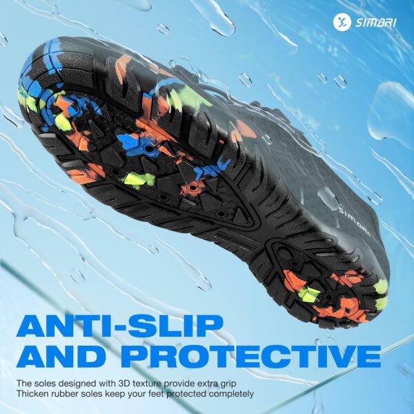SIMARI Water Shoes for Women Men - Barefoot Quick-Dry Aqua Socks | Lightweight Swim Shoes for Surfing, Swimming, Beach Sports, Kayaking, Diving | Non-Slip Design - Image 3