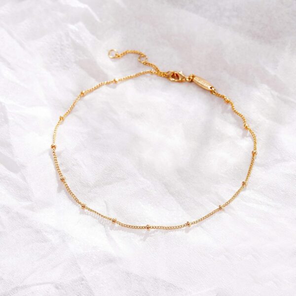 MEVECCO Anklet for Women Gold Chain 14K Gold Plated Dainty Boho Beach Summer Simple Foot Jewelry Ankle Bracelet - Image 9