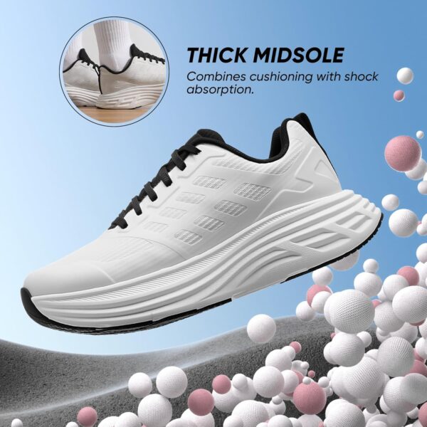 NORTIV 8 Women's Walking Shoes Cushion Running Tennis Shoes ActiveFloat Non-Slip Comfortable Breathable Workout Gym Sports Athletic Fashion Sneakers - Image 3