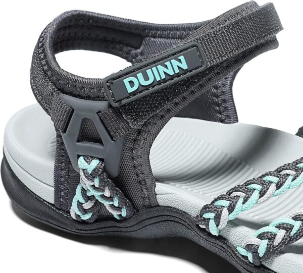 UBFEN Womens Hiking Sandals Sport Sandals Straps with Adjustable Hooks Arch Support Beach Vacation Casual Camping - Image 4