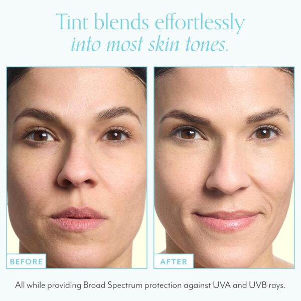 Bliss Block Star SPF 30 Daily Tinted Sunscreen with Zinc Oxide, Sunscreen & Makeup Primer- All Skin Tones - 100% Mineral Broad Spectrum Sunscreen with Titanium Dioxide & Antioxidant Blend,- 1.4 fl oz. - Image 4
