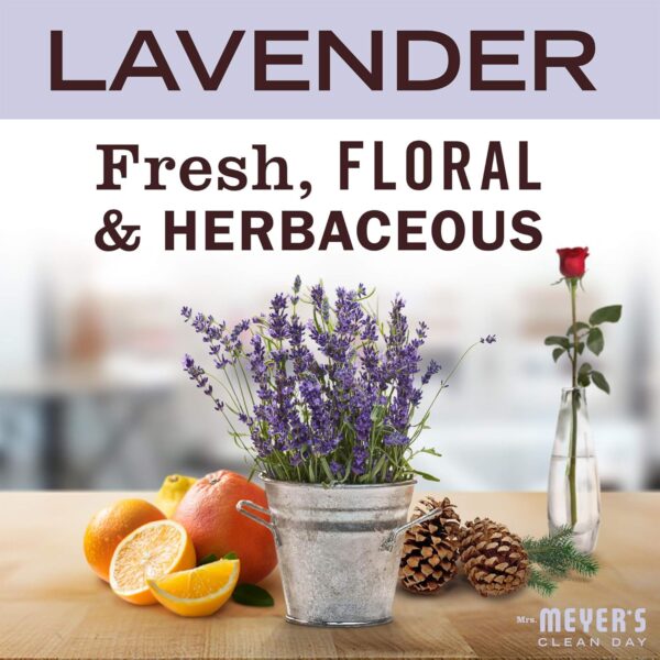MRS. MEYER'S CLEAN DAY Liquid Hand Soap Refill, Cruelty Free and Biodegradable Formula, Lavender Scent, 33 Fl Oz (Pack of 1) - Image 5