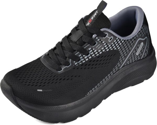 JACKSHIBO Wide Toe Box Shoes Women Arch Support Wide Sneakers for Running Walking Athletic Tennis Orthopedic Plantar Fasciitis Workout with Thick Cushion Zero Drop Sole Width Shoes - Image 2