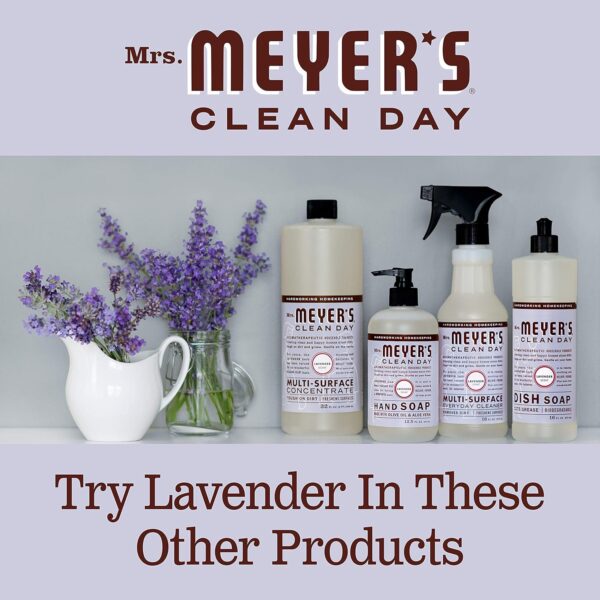 MRS. MEYER'S CLEAN DAY Liquid Hand Soap Refill, Cruelty Free and Biodegradable Formula, Lavender Scent, 33 Fl Oz (Pack of 1) - Image 9
